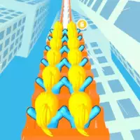 Girl runner coaster rush 3d
