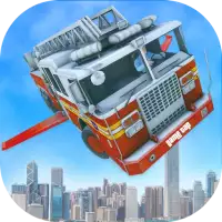 Real Flying Fire Truck Robot