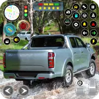 Pickup Truck Driving Offroad