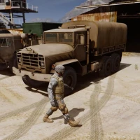 US Military Truck 3D Driving