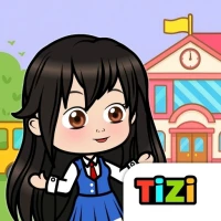 Tizi Doll Town-My School Games