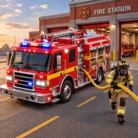 Fire Truck: Firefighter Rescue